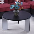 thumbnail image 6 of CQSXDA Round Coffee Table Set  32.68 Inch & 16.93 Inch Diameter For Living Room And Bedroom, Black, 6 of 20