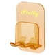 thumbnail image 4 of Ounissouiy Gancho montado en la pared Soporte para cepillos de Estante de almacenamiento Colgador Hogar Amarillo Amarillo 10piezas, 4 of 6