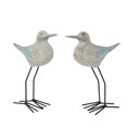 thumbnail image 1 of J.D. Yeatts Juego de 2 esculturas de aves marinas de madera, pata de Metal, decoración costera, figurita, arte para el hogar J.D. Yeatts 69732, 1 of 3
