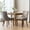 Beige and Black, variant on Fabric Upholstered Dining Chairs Set of 2, Comfy Accent Side Chair with Bronze Nailhead Trim and Solid Wood Legs for Kitchen, Leopard