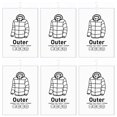 thumbnail image 1 of Sacs sous Vide Suspendus Économiseurs d'Espace Sacs de Rangement Compressibles Réutilisables Vides pour Vêtements Garde-Robe Couette Pack sous Vide 6 Pcs Type A, 1 of 6