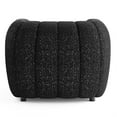 thumbnail image 4 of Furniture of America Totulem Boucle Fabric Channel Tufted Arm Chair in Black, 4 of 14