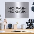 thumbnail image 6 of Luxe Metal Art 'No Pain, No Gain' by Susan Ball, Metal Wall Art, 16"x12", 6 of 9