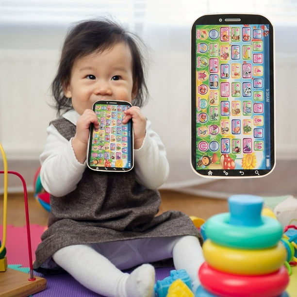 Domqga Enfants Téléphone Portable Smartphone Jouet Apprendre Jeu