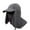 Dark Gray, variant on Sun Blocker Hats Outdoor Sun Protection Fishing Cap with Neck Flap Large Brim Outdoor Hat, UPF 50+ Sun Cap Fishing Hats with Removable Face Mask Neck Flap