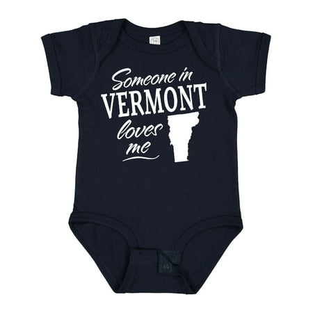 

Inktastic Someone in Vermont Loves Me Gift Baby Boy or Baby Girl Bodysuit