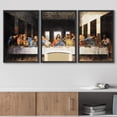 thumbnail image 3 of wall26 - Last Supper Leonardo Da Vinci - Framed Canvas Art Wall Art - 24"x36"x3 Black, 3 of 5