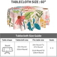 thumbnail image 3 of Daisy Tablecloth Round Table Cloths 60 Inch Wrinkle Resistant Picnic Table Covers Washable Polyester for Holiday Kitchen Party Picnic -Flower, 3 of 6