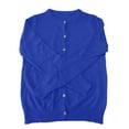thumbnail image 4 of Cardigan Sweaters for Women Fall Solid Button Up Knit Tops Lightweight Trendy Warm Soft Clothes Dark Blue XL, 4 of 6