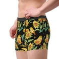 thumbnail image 3 of Wukai Sunflowers And Bird Print Men’s Underwear Breathable Boxer Briefs,&nbsp;Moisture Wicking & Breathable-Large, 3 of 7