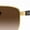 Brown Gradient, variant on Ray-Ban Men's Gradient RB3522-001/13-61 Gold Rectangle Sunglasses