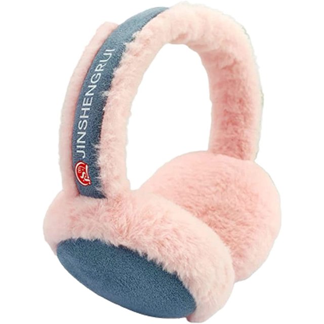 LinYooLi Cache-Oreilles Mignons pour Femmes Fille Fourrure Pelucheuse Pliable Chauffe-Oreilles Hiver Extérieur