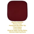 thumbnail image 3 of Sweet Home Collection Memory Foam Honeycomb Non-Slip Back 16" x 16" Chair Pad - Wine, 2 Pack, 3 of 7