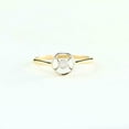 thumbnail image 2 of HeartsAndYou Open Circle Solitaire Minimalist Ring 0.2ct Round Moissanite 18k Yellow Gold Over Silver, 2 of 7