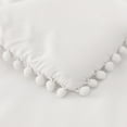 thumbnail image 3 of Exclusivo Mezcla Boho Pom Pom Ball Fringe Twin Comforter Set, 2 Pieces White Lightweight Down Alternative Bedding Comforter Sets for All Seasons (1 Comforter and 1 Pillowcase), 3 of 9