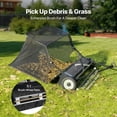 thumbnail image 5 of 52-Inch Tow Behind Lawn Sweeper, 26 cu.ft. Large Capacity Yard Sweeper with Adjustable Height and Dumping Rope, Heavy Duty Leaf & Grass Collector, 5 of 5