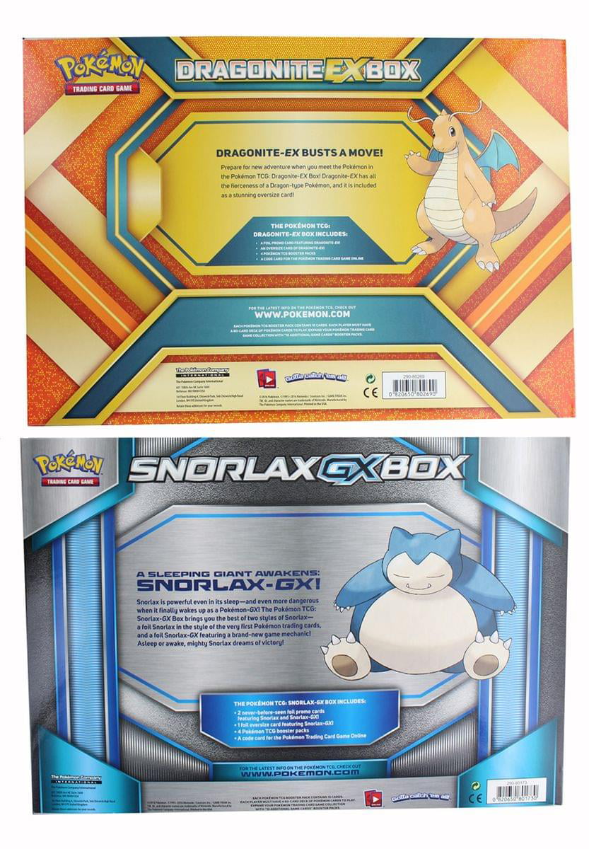 SNORLAX GX Box POKEMON TCG Collection Cards Sealed Sun & Moon Packs & Promos