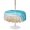 Teal Green, variant on Outdoor Tablecloth with Umbrella Hole for Patio/Picnic/Party/Camping, Teal Blue Beach Coastal Waterproof Table Cloth Round Cover Washable, Summer Nautical Seaside Ocean Ombre (Dia 54")