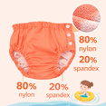 thumbnail image 6 of MGEZCOO Reusable Swim Diaper with Side Snaps, Waterproof Baby Training Swim Pants, 3-Layer Leak Proof, 6 of 8