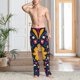 thumbnail image 2 of Fotbe Cinco De Mayo Floral Pantalones de Pijama para Hombre, Pantalones de Dormir, Pantalones de Casa con Cintura Ajustable y Bolsillos-3X-Large, 2 of 6