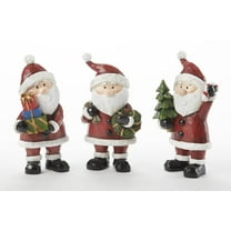 Delton Resin Standing Santa, 3 Assortment