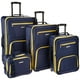 thumbnail image 1 of Juego de equipaje Rockland Journey Softside expandible azul marino de 4 piezas, 1 of 7