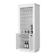 thumbnail image 6 of Tyler 4-Built In Wine Rack Bar Cabinet - White, 6 of 7