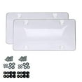 thumbnail image 1 of 2x Clear Reflective Anti-speed Red Light Toll Camera Stopper License Plate-cover, 1 of 5