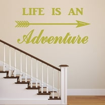 VWAQ Life is an Adventure Vinyl Wall Decal - Adventurer Wall Art Decor