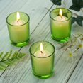 thumbnail image 1 of Efavormart Set of 12 2.5" Clear Glass Votive Candle Holders for Candle Making Kit Tealight Candles Holder Cup Home Decoration, 1 of 3