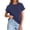 Z27Navy, variant on Womens Oversized Short Sleeve T-Shirts Crew Neck Tops Summer Casual Loose Fit Tees Tunic Shirts Orange L