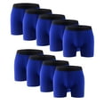 thumbnail image 4 of 9PK Mens Boxer Briefs Breathable Tagless Underwear Soft Comfort Flex Waistband, 4 of 9