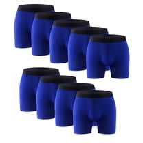 9PK Mens Boxer Briefs Breathable Tagless Underwear Soft Comfort Flex Waistband