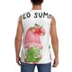 thumbnail image 4 of Fotbe Hello Summer Gnome Men's Camiseta sin Mangas Estampada para Hombres, Playera Casual para Gimnasio, Entrenamiento, Playa-Large, 4 of 7