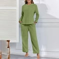 thumbnail image 5 of Delayuji Women's Pajamas Sets Winter Soft Fleece Warm Pajamas Set Flannel Pajamas Sets Loungewear Sleepwear Winter Outfits, 5 of 6