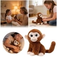 thumbnail image 1 of Decoration Punch Monkey 23cm Monkey Friendly Material For Children To Wash Realistic Soft And Cute Monkey, 1 of 8