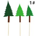 thumbnail image 2 of Coxeer Cake Topper Set Felt Plant Cute Cake Pick Cupcake Decoration Stick for Birthday, 2 of 10