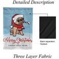 thumbnail image 5 of SKYSONIC Cute Pug Dog in Santa Claus Hat Double Side Print Garden House Sports Flag 12x18 in Polyester Decorative Flag Banner for Outside House Flowerpot, 5 of 7