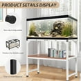 thumbnail image 5 of 10-20 Gallon Fish Tank Stand, Metal Aquarium Stand with Adjustable Non-Slip Foot and Wooden Shelf, Reptile Tank Stand Easy to Assemble for Home Office, Firm and Steady(Tank not Included), 5 of 7