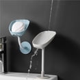 thumbnail image 2 of Toystoory Escurridor de jabón, soporte para ventosa, estante montado en la pared, escurridor de plástico Flexible, cocina, inodoro, baño Juegos de accesorios de baño Blanco, 2 of 6