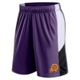 thumbnail image 2 of Men's Fanatics Branded Purple Phoenix Suns Champion Rush Colorblock Performance Shorts, 2 of 3