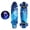 Blue, variant on CEORPER 22inch Complete Mini Cruiser Skateboard Longboard Flashing Wheels Fish Skate Board for Adults Kids Teens
