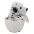 thumbnail image 2 of Realistic Adorable Spotted Dalmatian Puppy Dog in Teacup Statue 6" Tall Pet Pal, 2 of 6