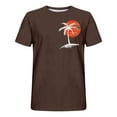 thumbnail image 3 of Birdeem Chemises pour Hommes Imprimé Col Rond Mode Décontractée Manches Courtes Blouses, 3 of 9