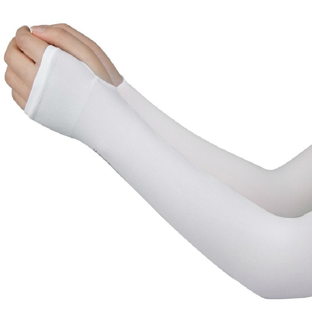 Fule 1 Pair Men Women Thin Long Arm Sleeves