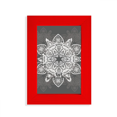 thumbnail image 1 of Arabic Style Black White Pattern Picture Display Art Red Photo Frame, 1 of 4