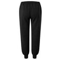 thumbnail image 4 of JTieacloth Wide Leg Pants for Men Solid Color Casual Jogger Pants With Elastic Cuffs Comfortable Tapered Sweatpants For Daily Wear And Outdoor Activities Black, 4 of 4