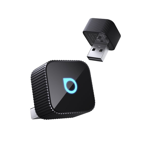 Adaptador inalámbrico Ottocast Mini Cube 3.0 para CarPlay y Android Auto 2026 – Plug & Play, reconexión automática rápida (Negro)