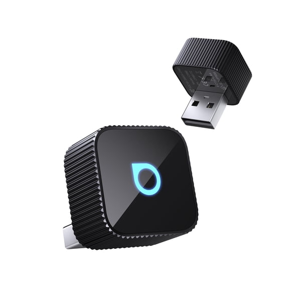 Adaptador inalámbrico Ottocast Mini Cube 3.0 para CarPlay y Android Auto 2026 – Plug & Play, reconexión automática rápida (Negro)