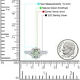 thumbnail image 4 of Natural Green Amethyst Prasiolite Size-7 Art Deco Round Flower Ring Vintage Style Halo CZ Wedding Engagement Ring 925 Sterling Silver Gifts For Her, 4 of 6